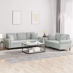VidaXL 3202270 Ensemble de meubles de salle à manger Gris