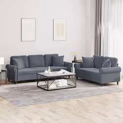 VidaXL 3202271 Ensemble de meubles de salle à manger Gris