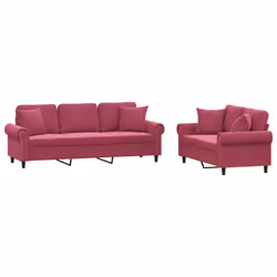 VidaXL 3202274, Rouge, mousse, Métal, Polyester, Polywood, Textile, 2,12 m, 77 cm, 80 cm