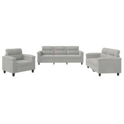 VidaXL 3202291 Ensemble de meubles de salle à manger Gris