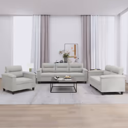 VidaXL 3202291 Ensemble de meubles de salle à manger Gris