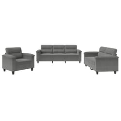 VidaXL 3202292 Ensemble de meubles de salle à manger Gris