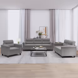 VidaXL 3202292 Ensemble de meubles de salle à manger Gris