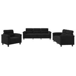 VidaXL 3202293 Ensemble de meubles de salle à manger Noir