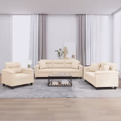 VidaXL 3202295 Ensemble de meubles de salle à manger Beige