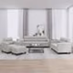 vidaXL Ensemble de canapés 4 pcs coussins gris clair tissu microfibre