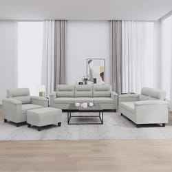 VidaXL 3202297 Ensemble de meubles de salle à manger Gris clair Métal, Contre-plaqué