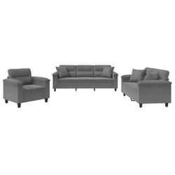 VidaXL 3202298 Ensemble de meubles de salle à manger Gris