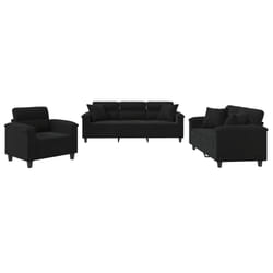 VidaXL 3202299 Ensemble de meubles de salle à manger Noir
