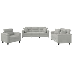 VidaXL 3202303 Ensemble de meubles de salle à manger Gris