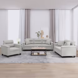 VidaXL 3202303 Ensemble de meubles de salle à manger Gris
