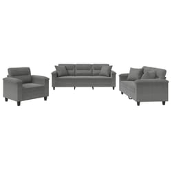 VidaXL 3202304 Ensemble de meubles de salle à manger Gris