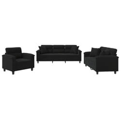 VidaXL 3202305 Ensemble de meubles de salle à manger Noir