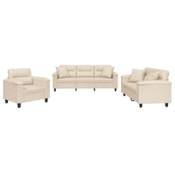 VidaXL 3202307 Ensemble de meubles de salle à manger Beige