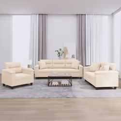 VidaXL 3202307 Ensemble de meubles de salle à manger Beige