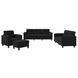 VidaXL 3202311 Ensemble de meubles de salle à manger Noir