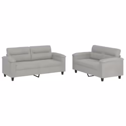 VidaXL 3202315, Gris, mousse, Métal, Polyester, Textile, 170 cm, 77 cm, 80 cm