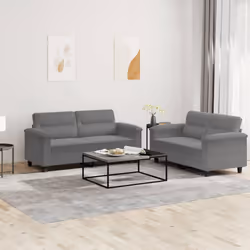 VidaXL 3202316 Ensemble de meubles de salle à manger Gris