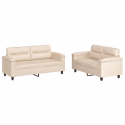 VidaXL 3202319, Beige, mousse, Métal, Polyester, Textile, 170 cm, 77 cm, 80 cm