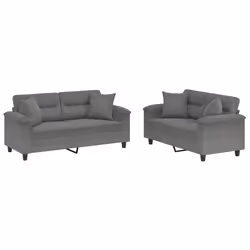 VidaXL 3202322, Gris, mousse, Métal, Polyester, Textile, 170 cm, 77 cm, 80 cm