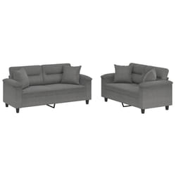 VidaXL 3202322 Ensemble de meubles de salle à manger Gris