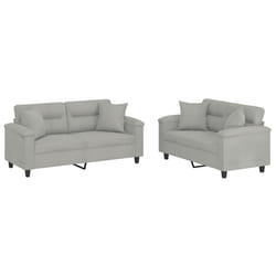 VidaXL 3202327 Ensemble de meubles de salle à manger Gris