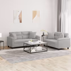 VidaXL 3202327 Ensemble de meubles de salle à manger Gris