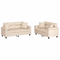 VidaXL 3202331, Beige, mousse, Métal, Polyester, Textile, 170 cm, 77 cm, 80 cm