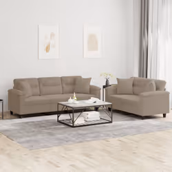 VidaXL 3202338 Ensemble de meubles de salle à manger Taupe