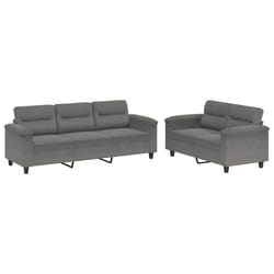 VidaXL 3202340 Ensemble de meubles de salle à manger Gris