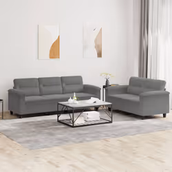 VidaXL 3202340 Ensemble de meubles de salle à manger Gris