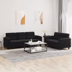 VidaXL 3202341 Ensemble de meubles de salle à manger Noir