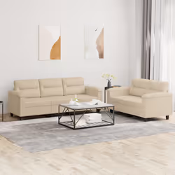 VidaXL 3202342 Ensemble de meubles de salle à manger Crème