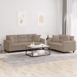 VidaXL 3202350 Ensemble de meubles de salle à manger Taupe