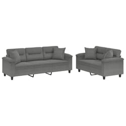 VidaXL 3202352 Ensemble de meubles de salle à manger Gris