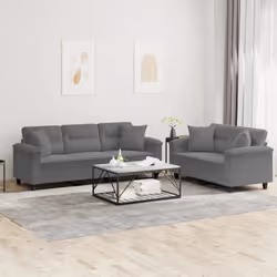 VidaXL 3202352 Ensemble de meubles de salle à manger Gris