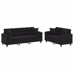VidaXL 3202353, Noir, mousse, Métal, Polyester, Textile, 2,1 m, 77 cm, 80 cm