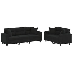 VidaXL 3202353 Ensemble de meubles de salle à manger Noir
