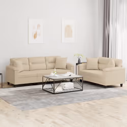 VidaXL 3202354 Ensemble de meubles de salle à manger Crème