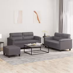 VidaXL 3202369 Ensemble de meubles de salle à manger Gris