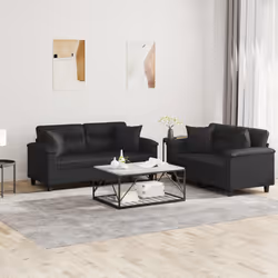 VidaXL 3202372 Ensemble de meubles de salle à manger Noir