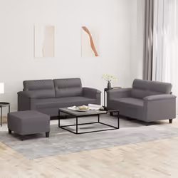 VidaXL 3202374 Ensemble de meubles de salle à manger Gris