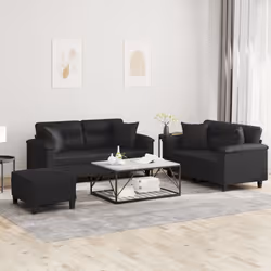 VidaXL 3202377 Ensemble de meubles de salle à manger Noir