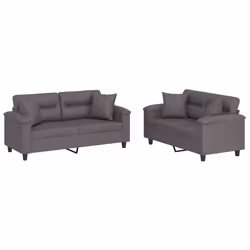 VidaXL 3202379, Gris, mousse, Simili-cuir, Métal, Polywood, Textile, 170 cm, 77 cm, 80 cm