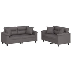 VidaXL 3202379 Ensemble de meubles de salle à manger Gris