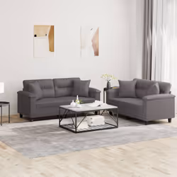 VidaXL 3202379 Ensemble de meubles de salle à manger Gris