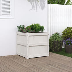 Vidaxl - Jardinière blanc 60x60x60 cm bois de pin massif