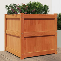 Vidaxl - Jardinière cire marron 60x60x60 cm bois de pin massif