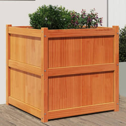 Vidaxl - Jardinière cire marron 70x70x70 cm bois de pin massif