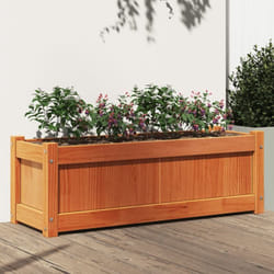 Vidaxl - Jardinière cire marron 90x31x31 cm bois de pin massif
